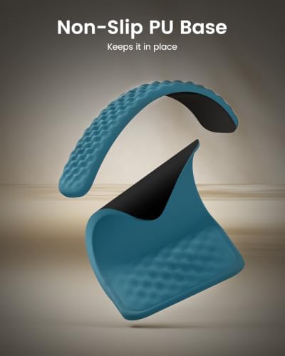 ProtoArc KMP50 Ergonomic Mouse Pad with Wrist Rest, Lycra Surface, Blue - Image 5