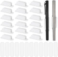PATIKIL Adhesive Pen Holders, 48 Pack Silicone Flexible, White by PATIKIL