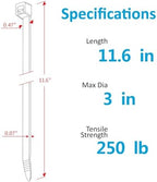 Zip Ties Heavy Duty with 250 Pounds Tensile Strength, 11.6", Black, Heavy Duty Cable ties, 250 Pieces,by Karoka - Image 2