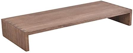 KIRIGEN Wood Monitor Stand Riser for Desk, 23.23 Inch, Brown 59-DBR by KIRIGEN