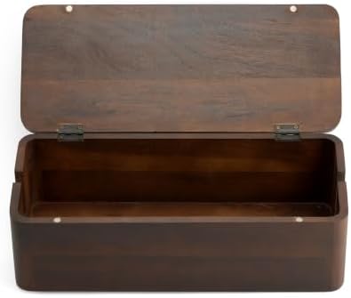 Cable Management Box – Power Strip Organizer – Desk Cord Organizer to Hide Wires & Chargers – Cable Storage Box for Home, Office Desk & Floor Cable Organization (Dark Walnut) - Image 7