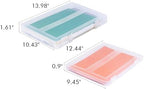 8 Pack Paper Storage Boxes, 8.5 x 11 Plastic Portable Project Case for US letter Size and A4 paper, Plastic Multi-Purpose Thick Scrapbook Storage Box for Office,Craft or Art Supplies - Image 2