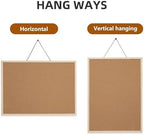 TooCust 24x36 Large Cork Board for Walls with Solid Wood Frame, Premium Double Sided Bulletin Board for Office & Home, Decorative Hanging Pin Notice Board, 1 Pack - Image 6