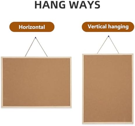 TooCust 24x36 Large Cork Board for Walls with Solid Wood Frame, Premium Double Sided Bulletin Board for Office & Home, Decorative Hanging Pin Notice Board, 1 Pack - Image 6