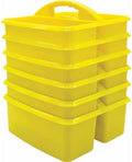 Teacher Created Resources� Yellow Plastic Storage Caddy, Pack of 6 by TeacherCreatedResourcesOS
