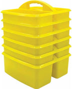 Teacher Created Resources� Yellow Plastic Storage Caddy, Pack of 6 by TeacherCreatedResourcesOS