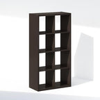 Furinno Simple 8-Cube Storage Organizer, Display Shelf, Dark Oak - Image 7