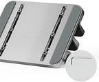 Adjustable Metal Vertical Laptop Stand Desktop Stand Adjustable Laptop Holder with 2 Slots for All Laptops - Image 5