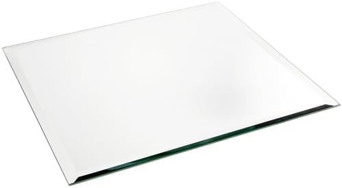 Plymor 12 x 12 inch Square, 5mm Thick, Beveled Glass Mirror, Pack of 4 - Image 2