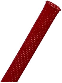 Kable Kontrol PET Expandable Braided Sleeving 1-3/4” Inch 25’ Ft - Red by KABLEKONTROL%C2%AE