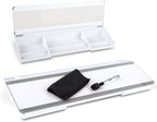 Quartet Glass Dry Erase White Board, Flip-Top Desktop Pad for Notetaking, 18" x 6" Whiteboard with Storage, Templates and Dry Erase Marker, White Surface (Q090F04-R) by Quartet