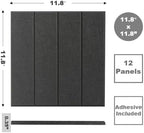 Felt Bulletin Board Tiles | Modern Cork Board Alternative | Large Cork Boards for Walls | Aesthetic Felt Wall Panels for Office & Home Decor | Pinboard & Photo Board (12-Pack) | Black - Image 2