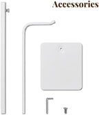 niffgaff 4 Pack Adjustable Purse Holder: Handbag Display Stand, Hanger Rack for Bags, Purses and Wreaths, Tabletop Closet Desk Retail Vendor Display Stand, White - Image 6