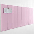 Shiplap Felt Wall Tiles (8-Pack) - Large 24x6 Acoustic Pinboard & Sound Dampening Memo Board, Decorative Bulletin Board with Included Adhesive Mounting Tabs -Sakura by DesignerManufacturerofInnovativeBulletinBoardSolutionsforHomeOffice