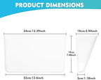 EASEPRES 8 Pack White Plastic Single Pocket Hanging File Organizer, Wall Mount Paper Mails Magazines Holder, Mounted Folder Bins for Office, School and Home, 12.99x4.13x7.48 inches - Image 2