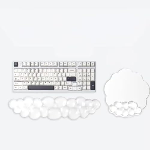 Cloud Wrist Rest for Keyboard and Mouse Set - Cooling Erogonomic Mouse Pad by Sumgsn