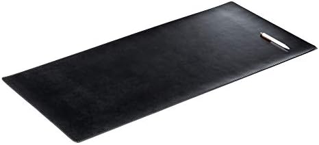 DACASSO Bonded Leather No Core Rollable Desk Mat/Pad - Luxury Leather Desk Blotter for Writing - Executive Desk Surface Protector - (Black, 36” x 17”) - Image 6