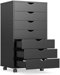 OLIXIS 7 Drawer File Cabinet on Wheels, Printer Stand by OLIXIS