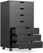 OLIXIS 7 Drawer File Cabinet on Wheels, Printer Stand by OLIXIS