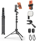 OMOTON TP02-Pro-PK 65" Magnetic Phone Tripod Kit with Fill Light & 2 Remote by OMOTON