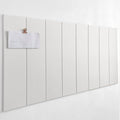 24"x47" Large Cork Board Alternative – 8 Pack Shiplap Felt Wall Tiles with Safe Removable Adhesive Tabs | Felt Bulletin Board for Walls Pin Board for Office, Home, Classroom, Kids Room – Warm White by DesignerManufacturerofInnovativeBulletinBoardSolutionsforHomeOffice