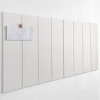 24"x47" Large Cork Board Alternative – 8 Pack Shiplap Felt Wall Tiles with Safe Removable Adhesive Tabs | Felt Bulletin Board for Walls Pin Board for Office, Home, Classroom, Kids Room – Warm White by DesignerManufacturerofInnovativeBulletinBoardSolutionsforHomeOffice