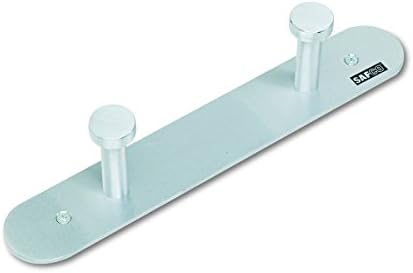 Safco Nail Head Wall Coat Rack - Durable Metal Satin Aluminum Hooks - Easy Install & 10Lbs Capacity - Image 2