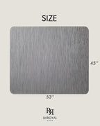 Baroyal Office Chair Mat for Hardwood Floor Under Desk Computer Rolling Chair Mat for Wood/Tile Floor Non-Slip Heavy Duty Desk Rug PVC Plastic Hard Floor Protector 45"x 53" (Gray) - Image 6