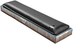 Bailey Full Size by Castle - Leather Ergonomic Computer Wrist Rest Pad for Keyboards with Around 104 Keys - Firm Keyboard Wrist Support for Typists, Gaming, and Heavy Office Use (Nightfall, Full Size) - Image 6