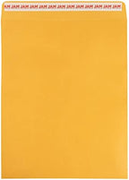 JAM PAPER 11 1/2 x 14 1/2 Open End Catalog Commercial Envelopes with Peel and Seal Closure - Brown Kraft Manila - Bulk 250/Box by JAMPaper