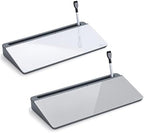 Desktop Glass Whiteboard Gray and Gray Board,Varhomax Desk Organizer and Desktop Memo Pad Solution for Home Office Accessories and School Supplies by Varhomax