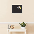 PinPix 16x13 inch Cork Bulletin Board. This Decorative Framed Pin Board Comes with Diamond Pattern in Black Design and Satin Black. Ideal for Home, Office Decor or School (PinPix-120) - Image 3