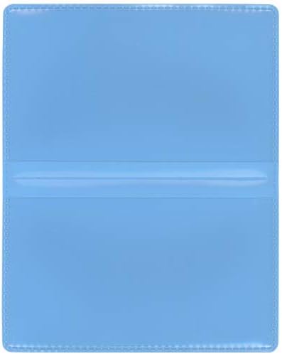 StoreSMART - Powder Blue Folding Business Card Holders - 500 Pack - Polypropylene Plastic (RPP2915PB-500) - Image 2