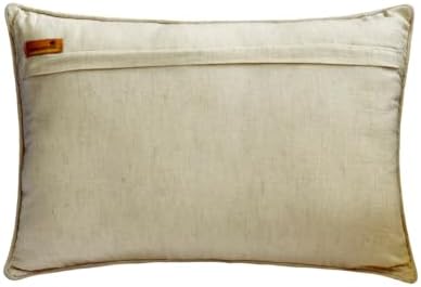 The HomeCentric Decorative Gold Pack of 2, 12"x26" (30x65 cm) Lumbar Pillow Cover, Linen Beaded Sequins Oblong Pillow, Abstract Pattern Modern Style - Gold Rush - Image 3