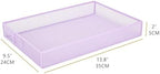 EXERZ Paper Sorter 3 Tier Drawers A4 / Multifunctional Desk Organiser/Letter Tray - Documents, Magazines, Notebooks and Letters - Light Purple - Image 3