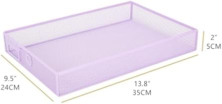 EXERZ Paper Sorter 3 Tier Drawers A4 / Multifunctional Desk Organiser/Letter Tray - Documents, Magazines, Notebooks and Letters - Light Purple - Image 3
