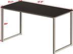 SHW Mission 48-Inch Home Office Computer Desk, Espresso - Image 3
