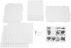 Desktop File Sorter, 11 Compartment Vertical Desktop Sorter, Literature Organizer Sorter Paper Organizer Storage File Sorter Mail Center Magazine Holder, Classroom Mailbox Paper Storage, White - Image 6