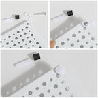 Peg Board, Heavy Duty Steel Organization Panels, Universal 1/8 and 1/4 Peg Board Accessories, Ideal for Garage Tool Storage, Pack of 4(White, 16X12) - Image 7