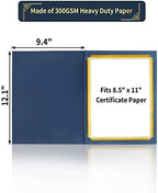GNL Certificate Holders - 50 Packs Blue Diploma Holders, Certificate Covers with Gold Foil Border, for Letter Size 8.5 x 11 Certificate Paper, Award, Graduation, Documents - Image 3