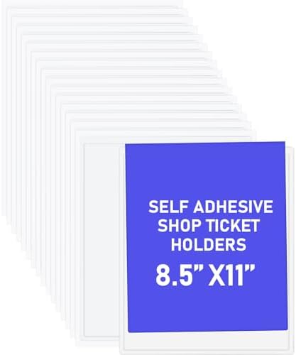 Outus 60 Pcs Self Adhesive Shop Ticket Holders, 8.5 x 11 Inch by Outus