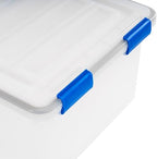 IRIS USA WeatherPro File Box Organizer, Letter/Legal, 32 Qt. 3-Pack, Clear - Image 7