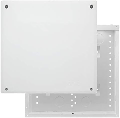 Legrand - OnQ 14 Inch Cable Management, In-Wall 20-Gauge Media Box, Structured Wiring Enclosure with 2.5 Inch Openings for Wires, Glossy White, EN1400 by Legrand-On-Q