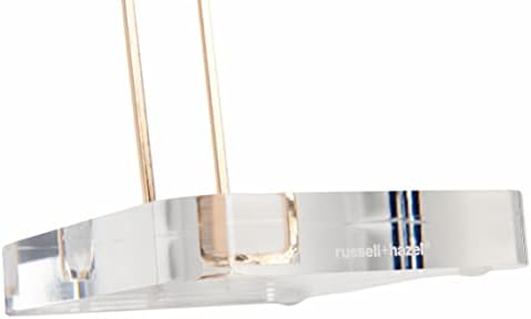 RUSSELL+HAZEL Acrylic Headphones Stand with Gold Hardware, Clear Headset Holder & Desk Accessory for Home Office Workspace Organization, 4" x 5" x 10.5"(Pack of 2) - Image 6