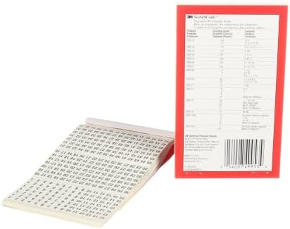 3M ScotchCode Pre-Printed Wire Marker Book SPB-03 - Image 2