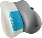 Skechers Lumbar Pillow Premium Gel & Memory Foam, Lumbar Support Pillow for Office,Chair Lower Back Pain Relief Lumbar Pillow,Ergonomic Back Support Pillow for Office Chair,Car,Home,Travel,Gray by Unknown