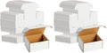 Stockroom Plus Mailing Box - 100 Pack, White, 4 x 3 x 2 Inch Corrugated Cardboard - Foldable Business Card Boxes & Mailers for Storage, Transit & Moving by StockroomPlus