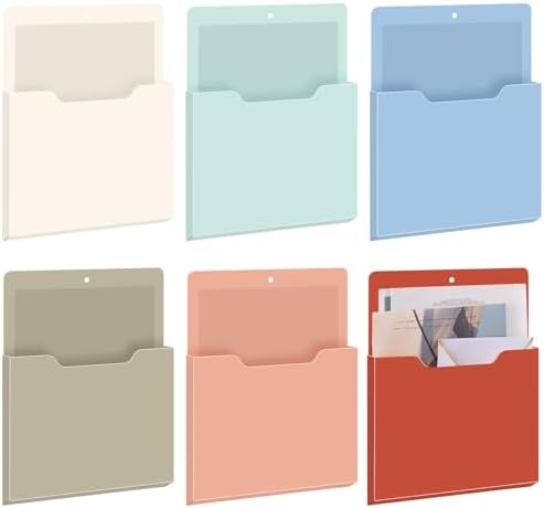 Fuutreo Magnetic Wall File Holder,6pcs,Vintage Boho,Vertical-large by Fuutreo