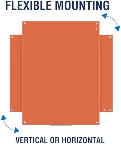 TSJ OFFICE White Board for Wall - 48" x 36" Orange Glass Board 4 X 3 FT - Image 3
