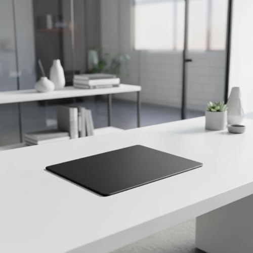 Dacasso Classic Black Leather 14" x 11.5" Luxury Conference Table Pad - Leather Desk Blotter for Writing - Boardroom Organization & Executive Desk Decor - Image 2